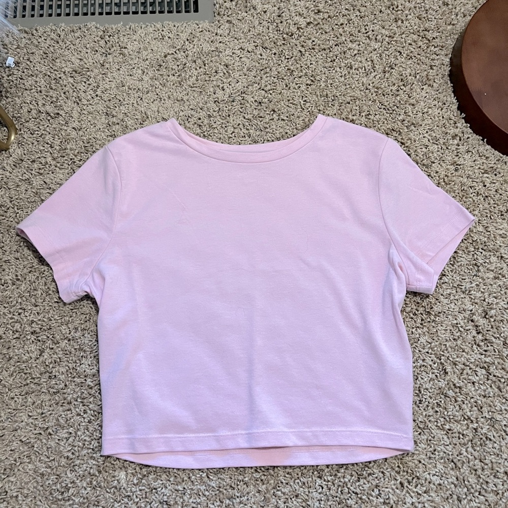 Pink crop top